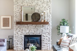 clean fireplace
